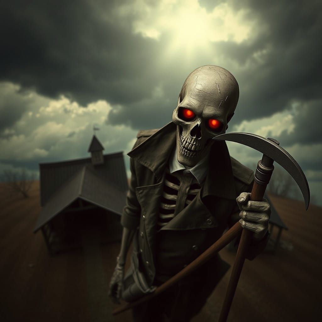 American Gothic Reimagined in Dark Surrealism