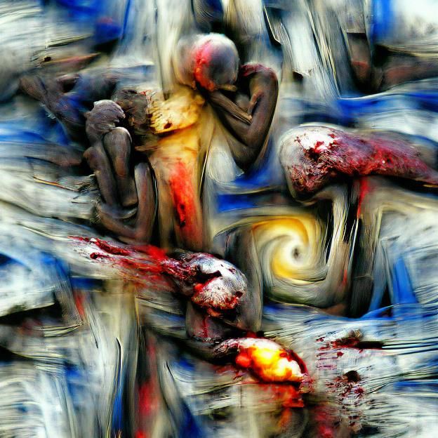 Figure Expressing Profound Anguish