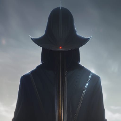 Shadow Creature in Anime Style