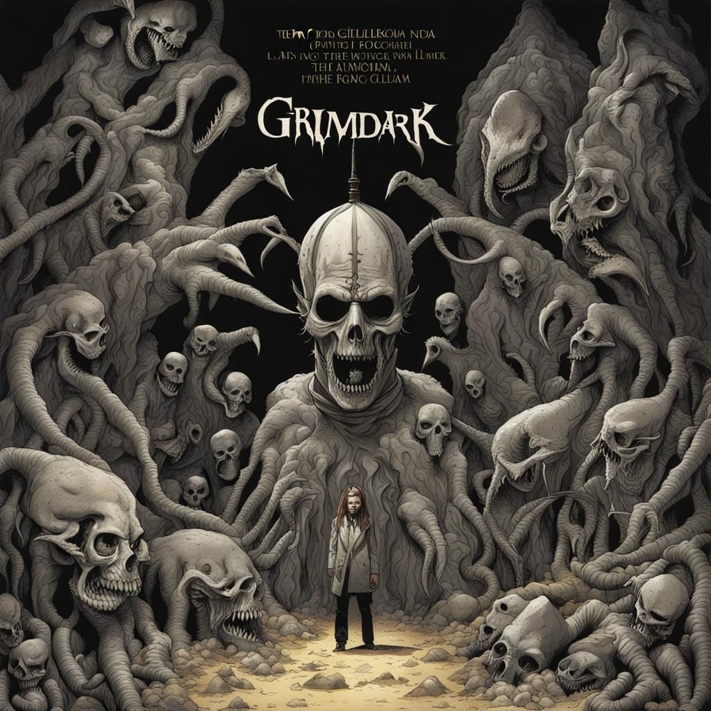 Grimdark Image in Terry Gilliam Style