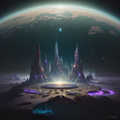 Alien Colony: Dark Fantasy Concept Art in 8K