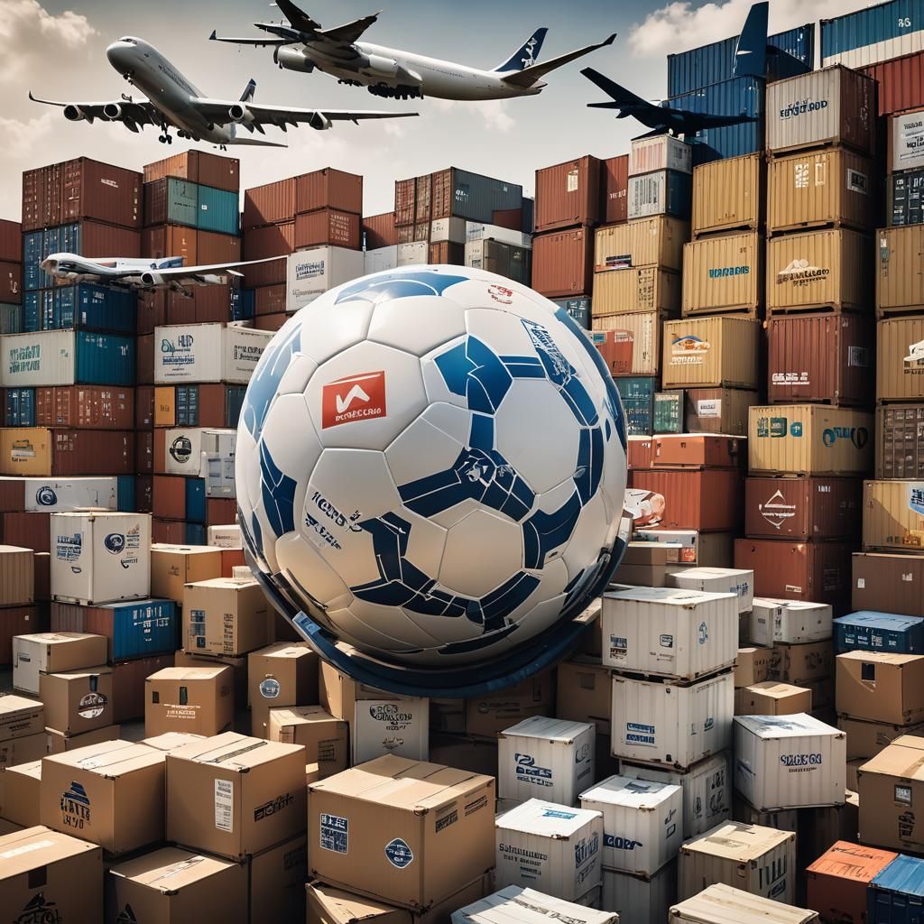 Soccer Ball with Cargo Print: Professional Photo