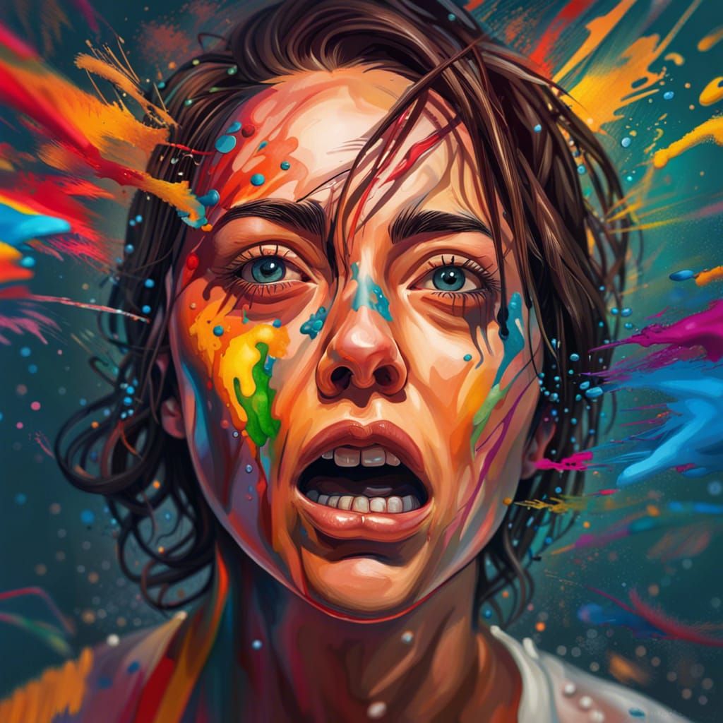 Borderline Personality Disorder in Splash Art Style