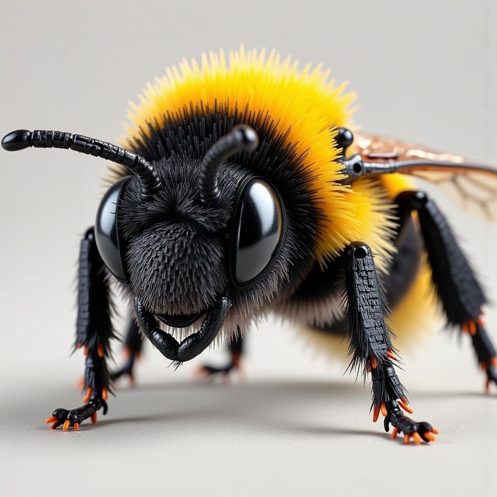 Macro Bumblebee Close-Up