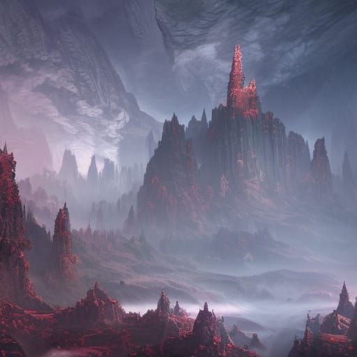 Fantastical Matte Painting in Deep Color