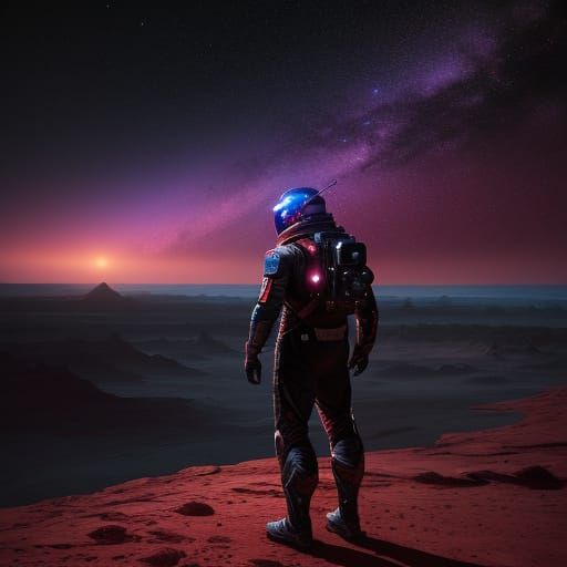 Explorers on Mars: Hyperrealistic Concept Art