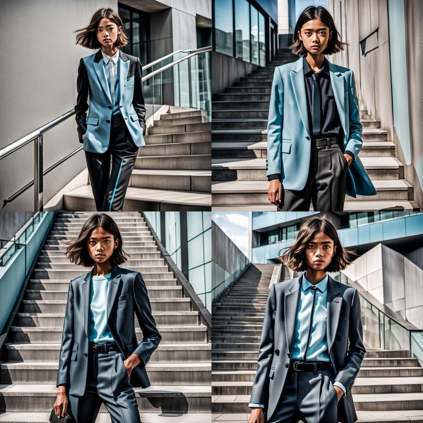 High Fashion Model in Cityscape