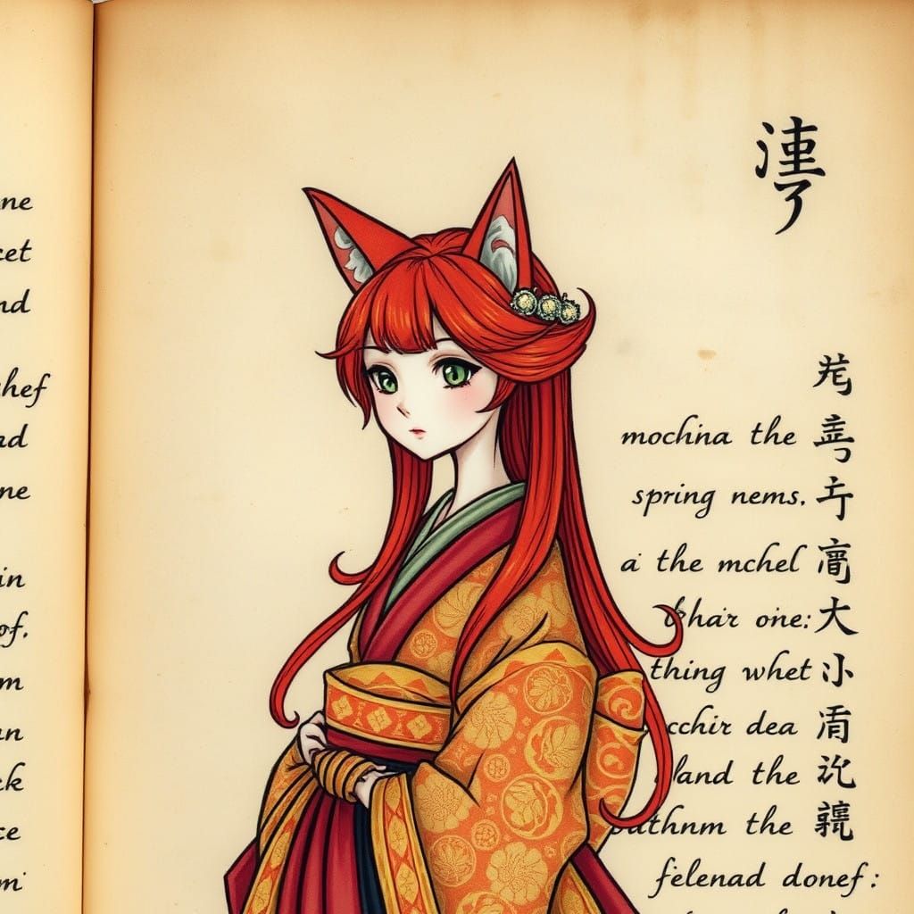 Old illuminated manuscript on vellum