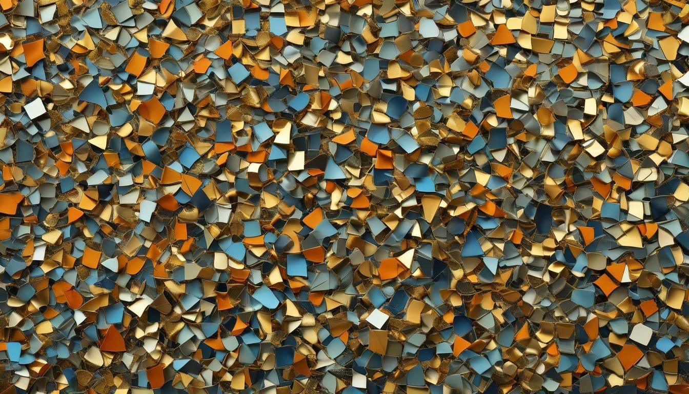 Abstract Golden Hour Scene with Fine Details