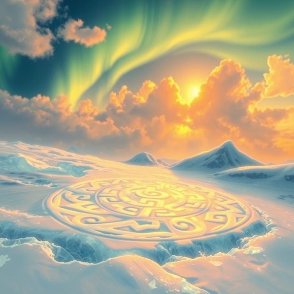 Ancient Code Revealed Under Northern Lights