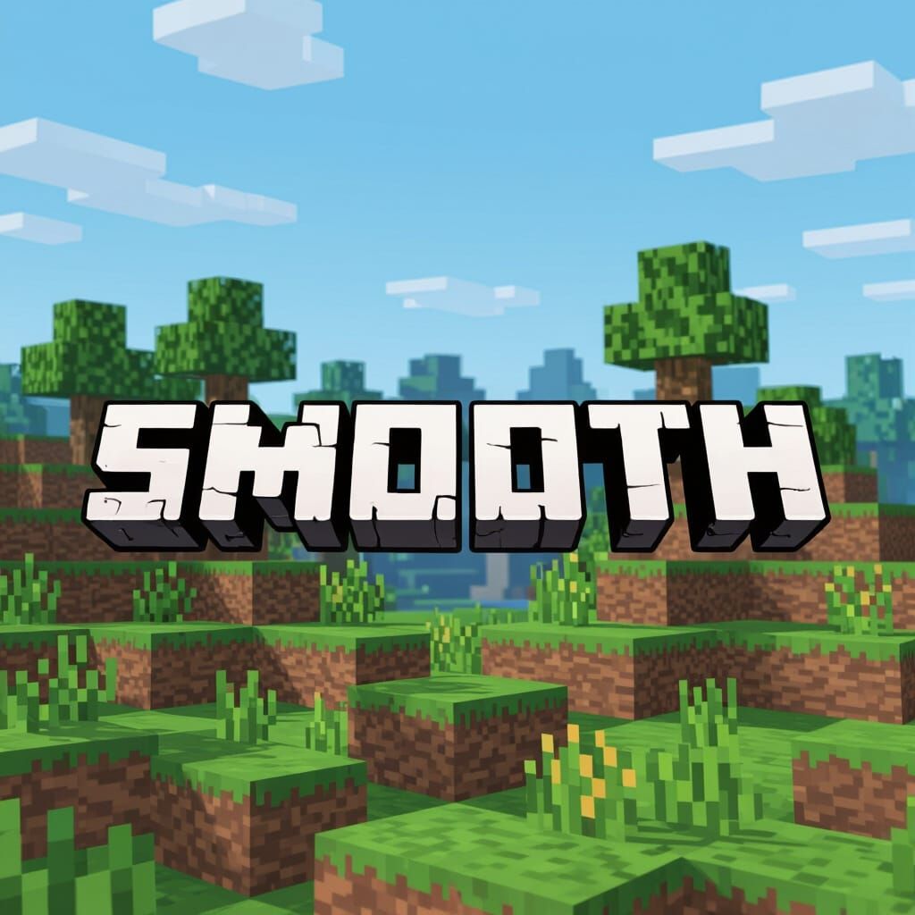 Minecraft Server Logo: SMOOTH in Simple Blocky Font