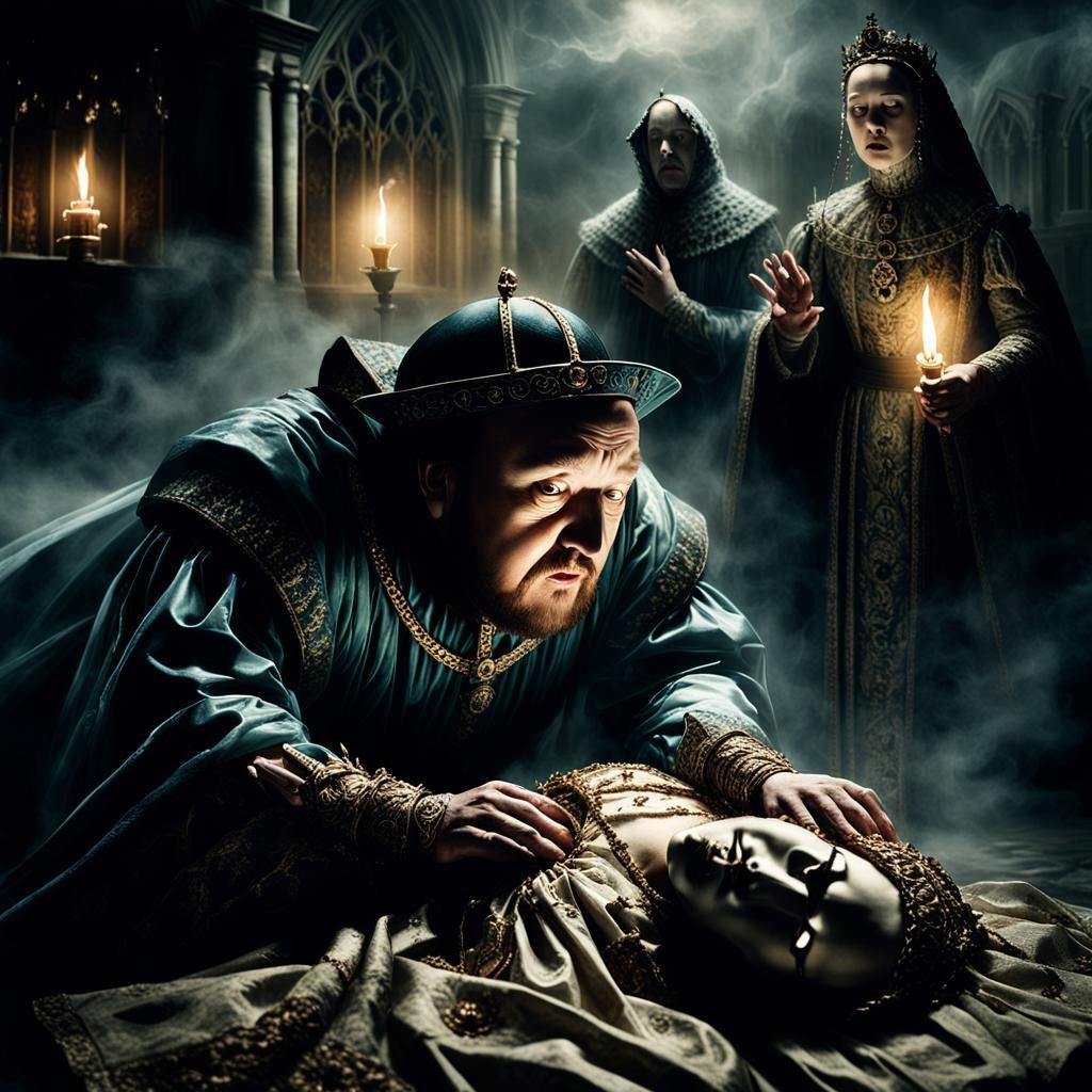 King Henry VIII Confronted by Ann Boleyn's Ghost