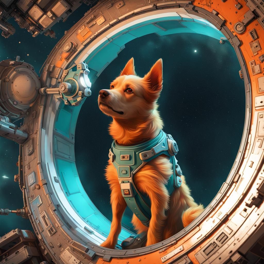 Laika in Space: Hyperdetailed Digital Art