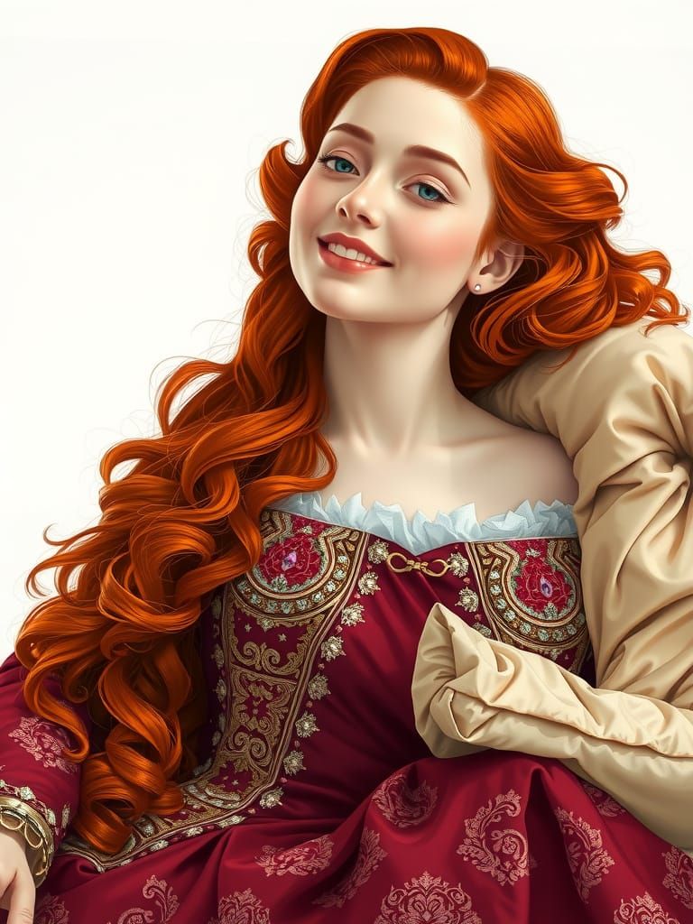 Baroque Noblewoman in Ultra High Definition