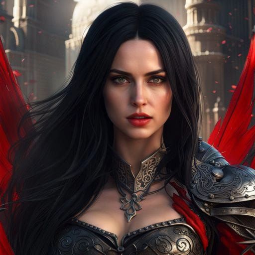 Ana de Armas as Fairytale Warrior Portrait