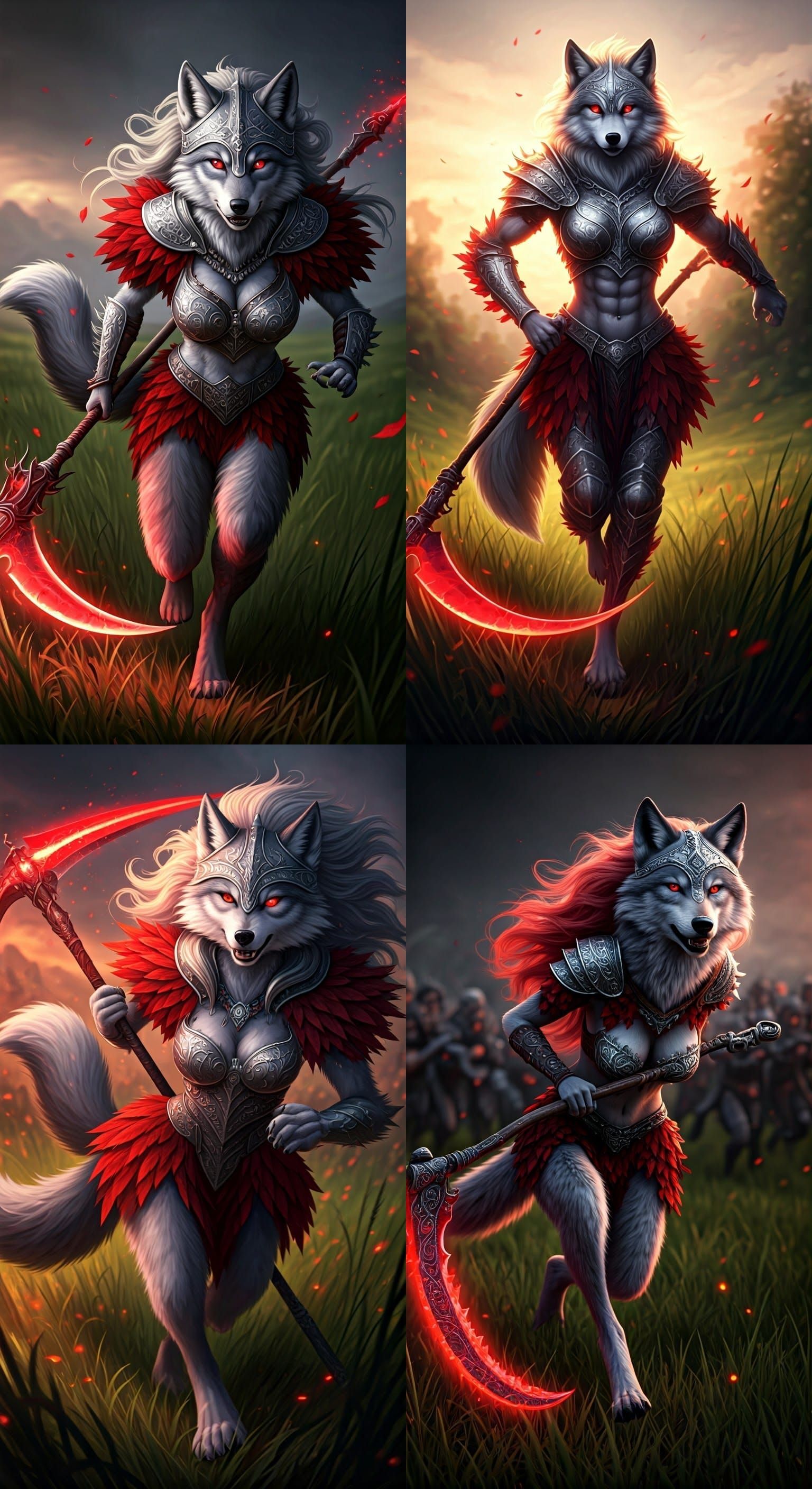 Stunning Furry Fantasy Female Wolf Warrior in 8K Resolution