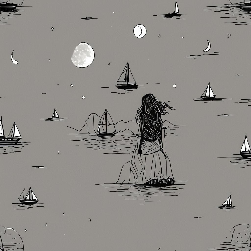 Minimalist Black Line Art T-Shirt Designs