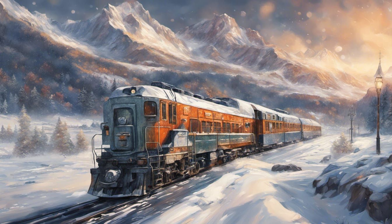 Train in Snow