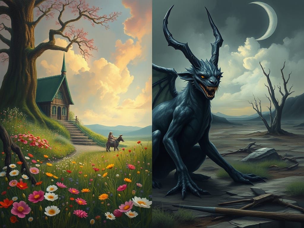 Day and night, good and bad...