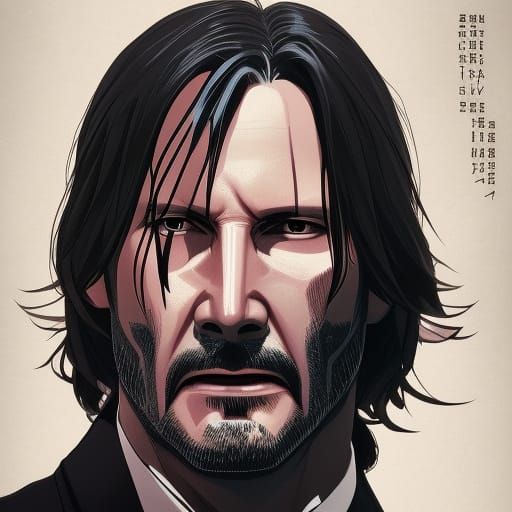 John wick manga poster