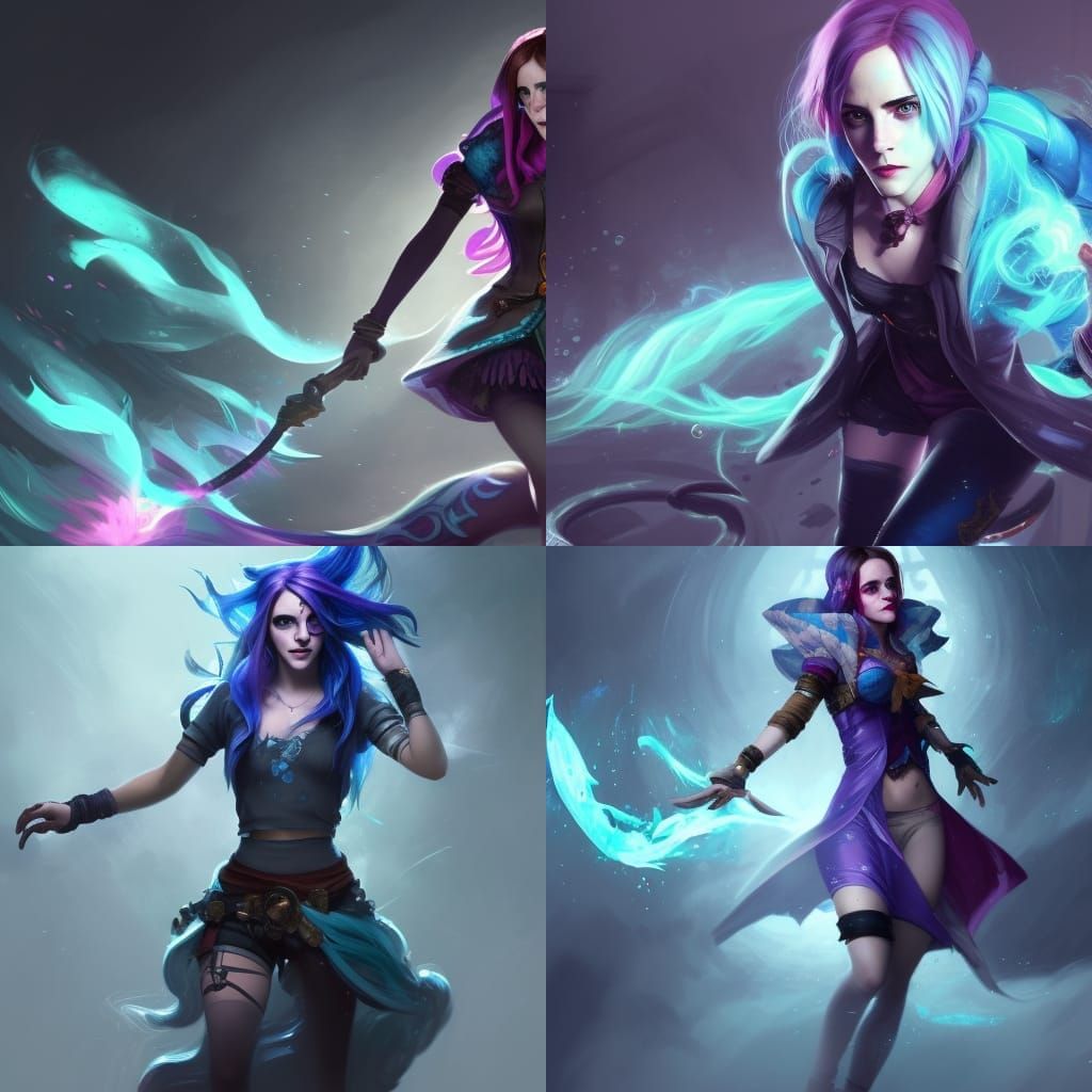 Jinx Cosplay: Emma Watson as Arcane Character