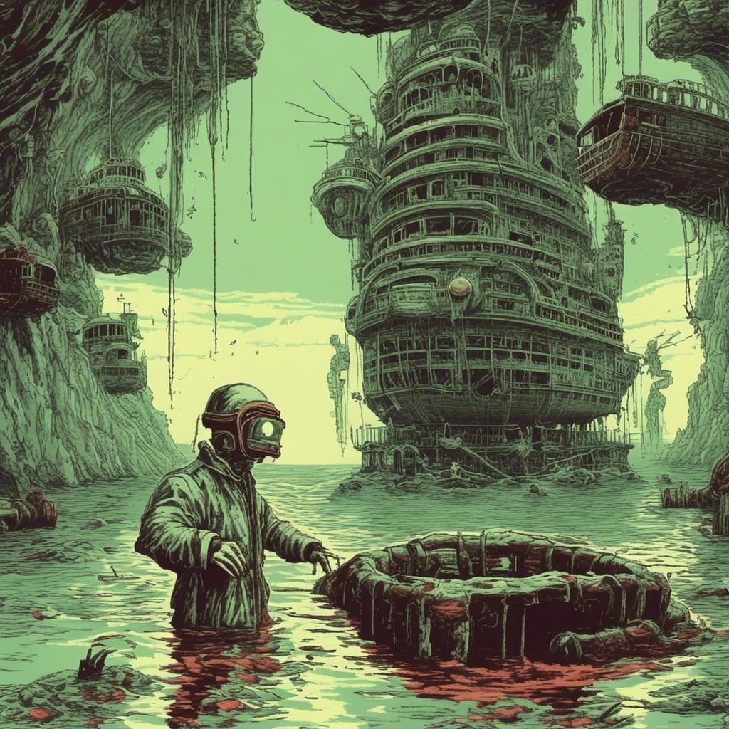 Industrial Jupiter Horror: Ship of Theseus in 80s Style