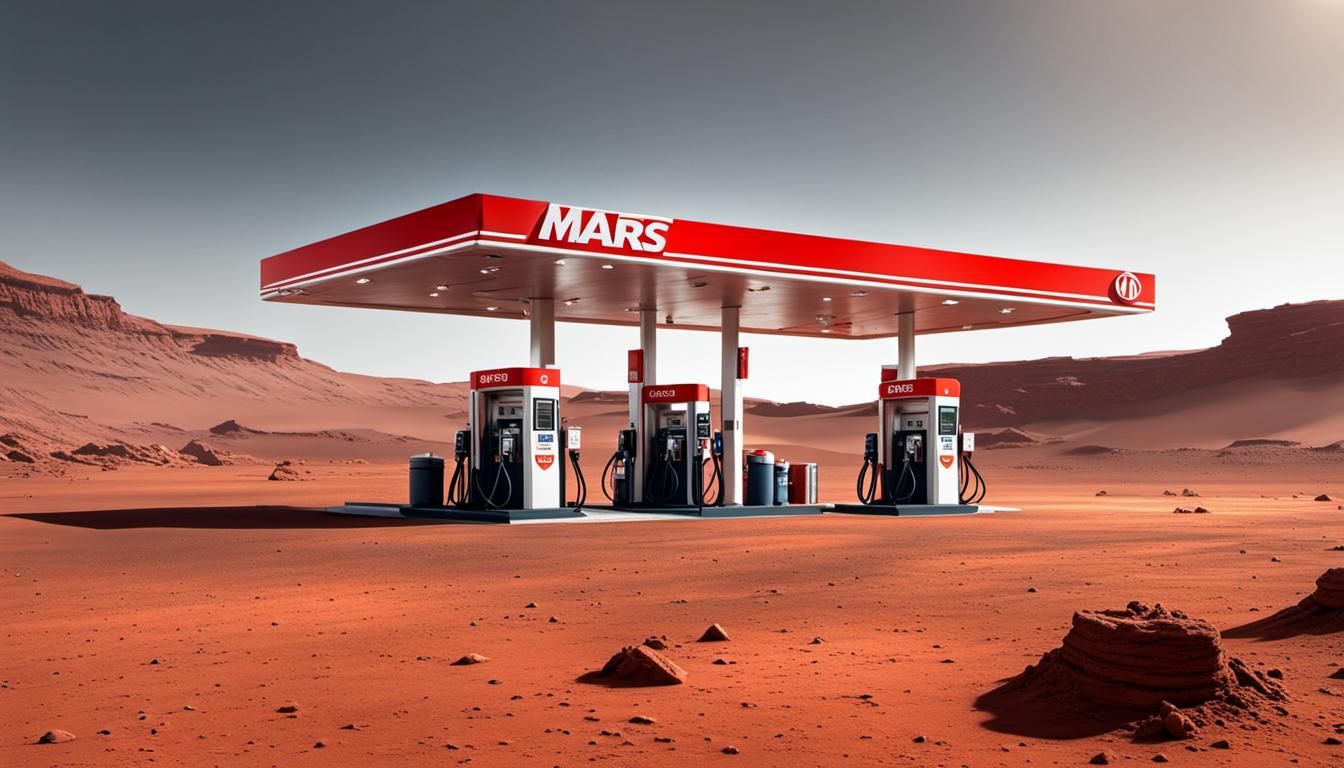 Gas Station on Mars in Ultra High Definition