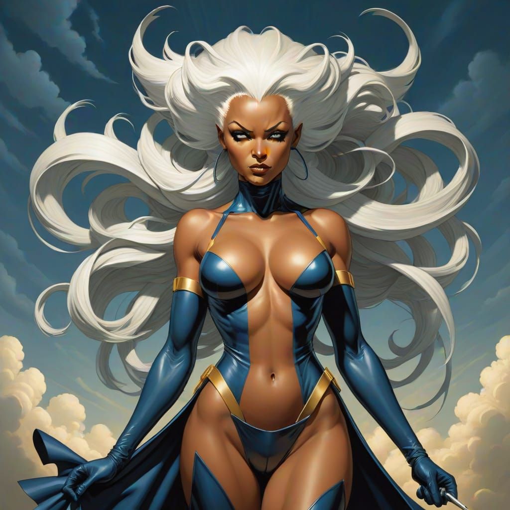 X-Men Storm in a Michael Parkes Style