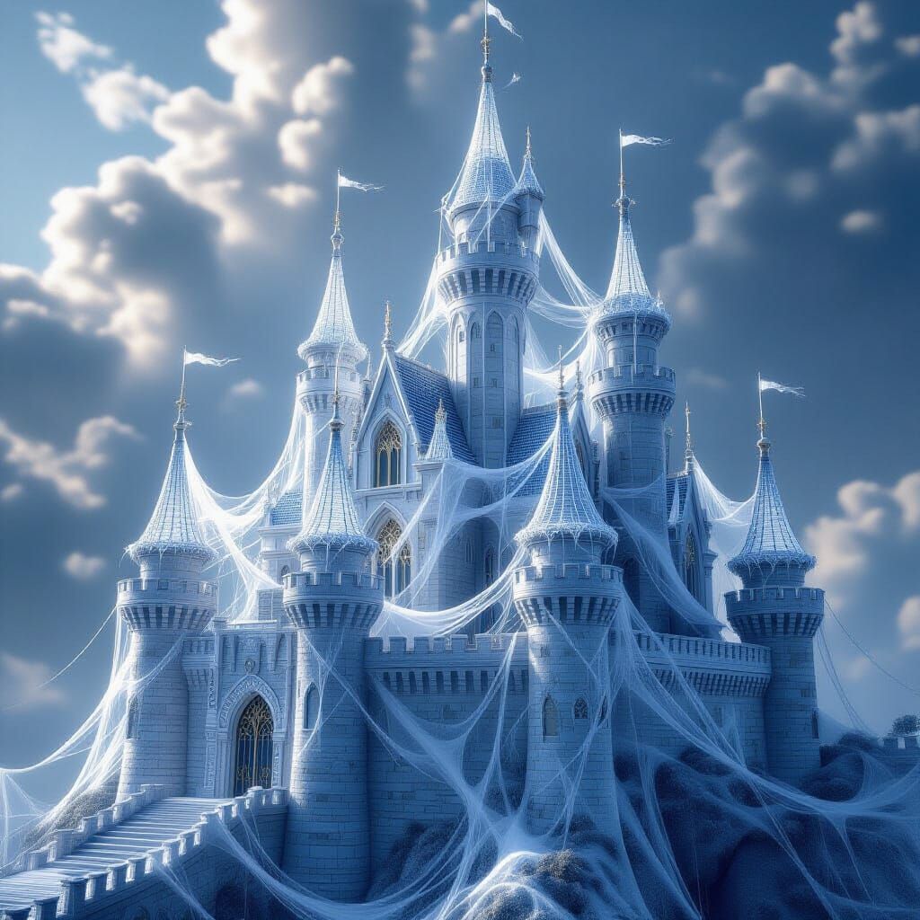 Ethereal Cobweb Castle in Ethereal Light