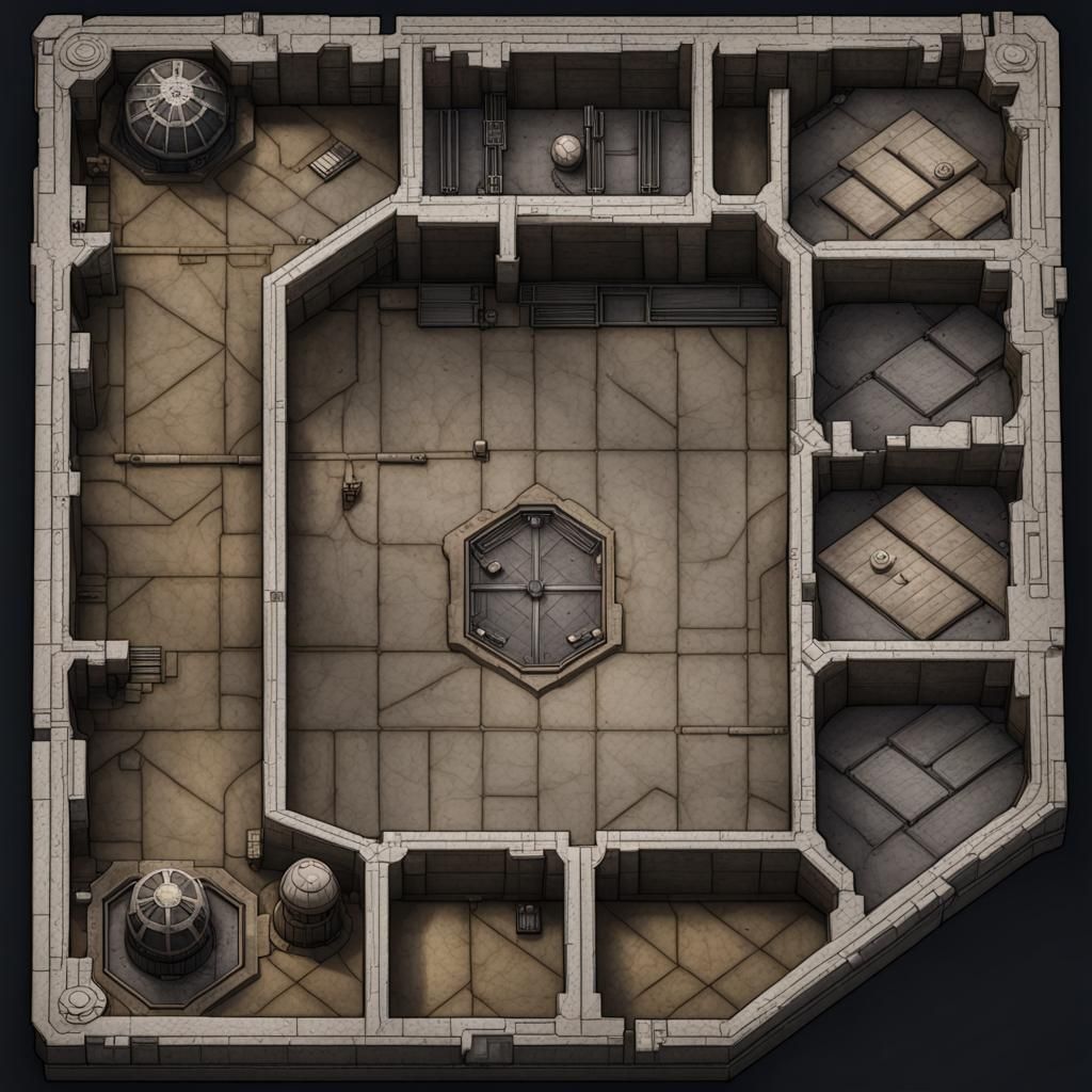 Star Wars Imperial Prison Isometric Battlemap