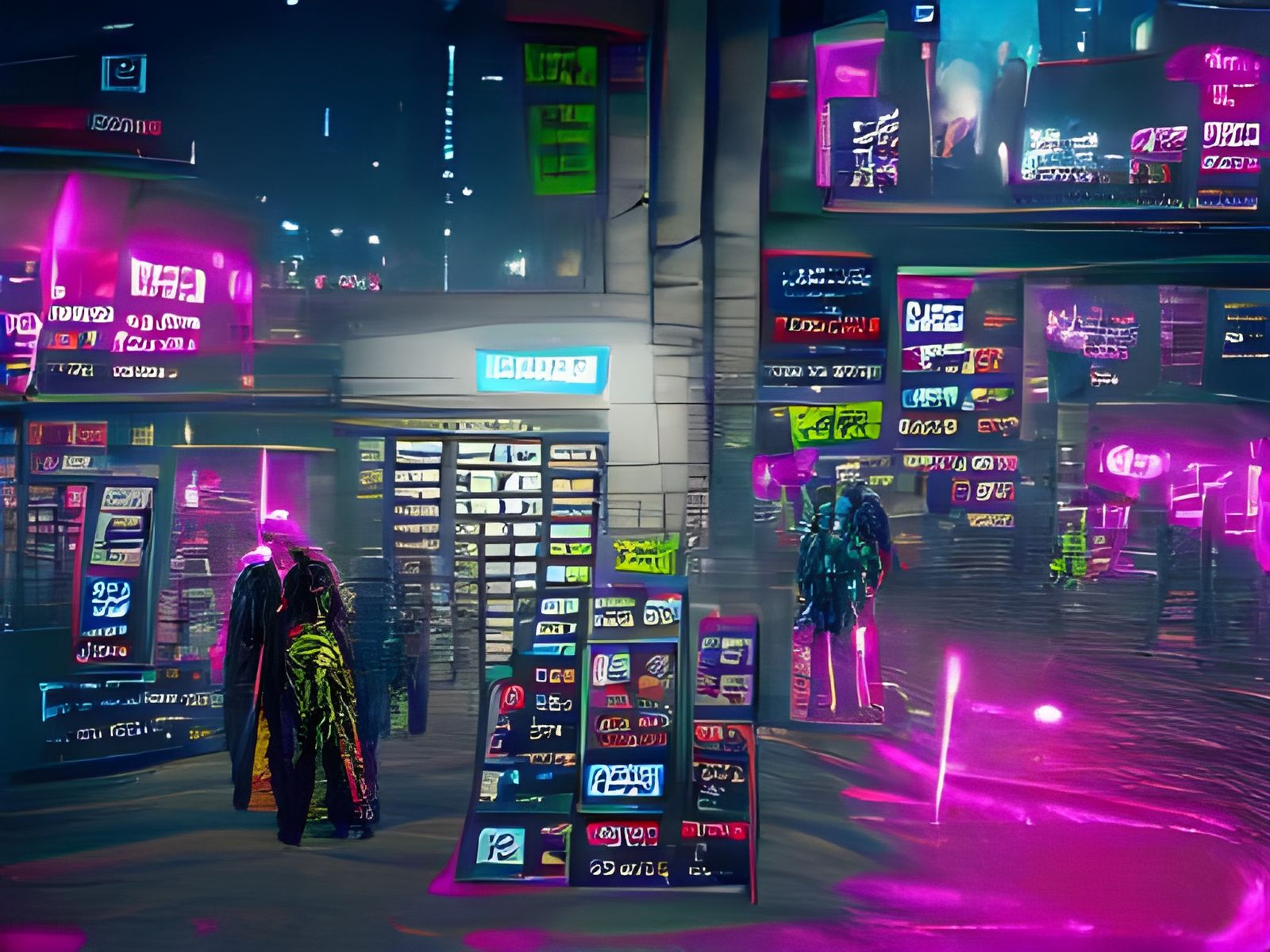 Cyberpunk Street at Night: Need More Credits