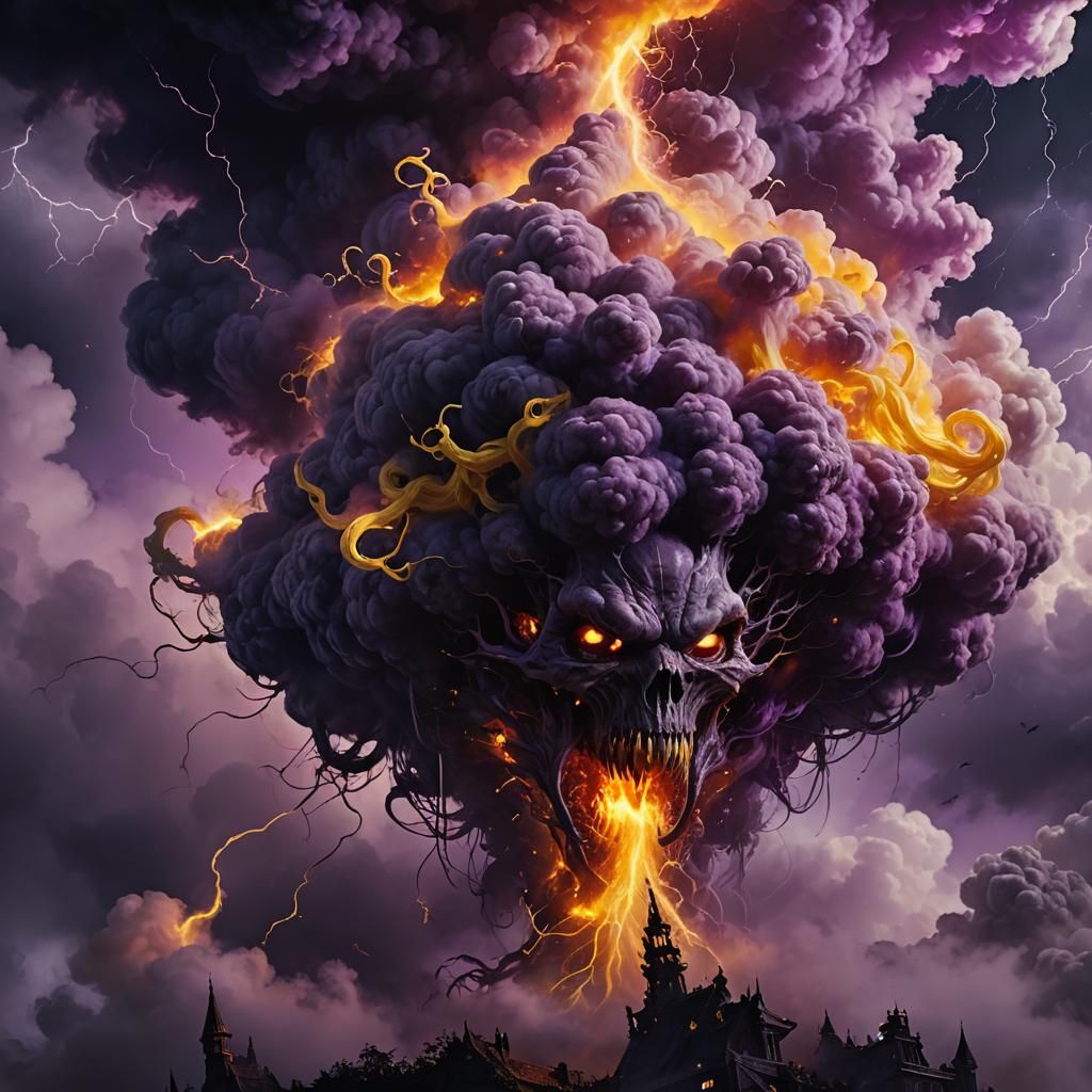 Vampiric Cloud: Dark Fantasy Concept Art