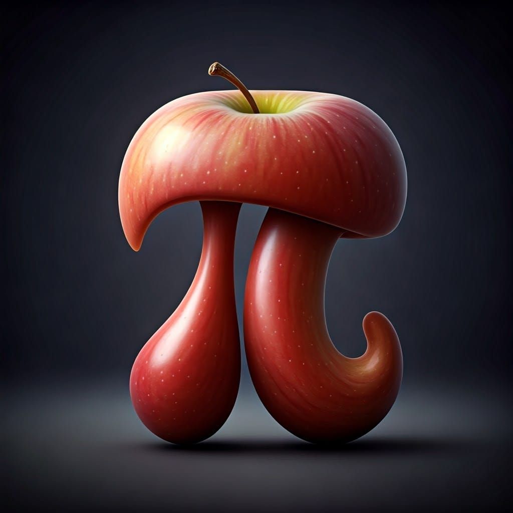 Mathematical Fruit Bloom in Pi Shape