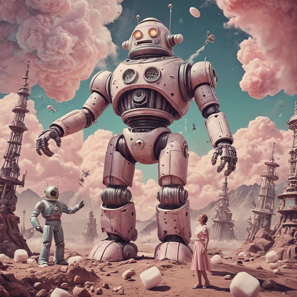 Marshmallowpunk "Forbidden Planet" Parody in Pastel Colors