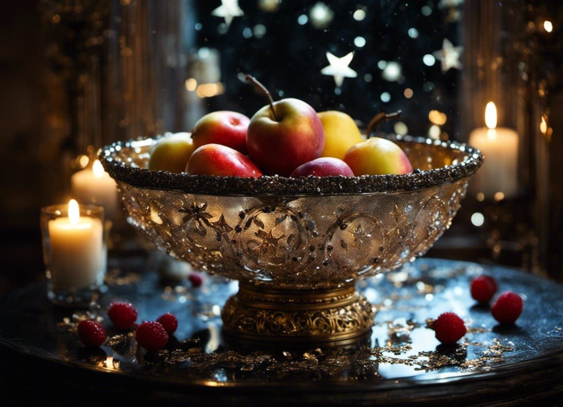 Filigree bowl of fruit