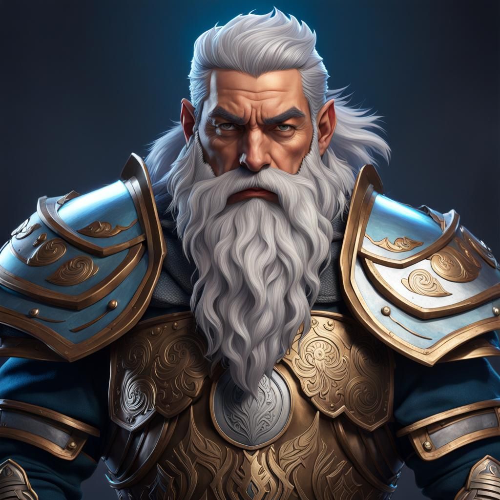 Dwarf Echo Knight: Rock and Roll Master Portrait