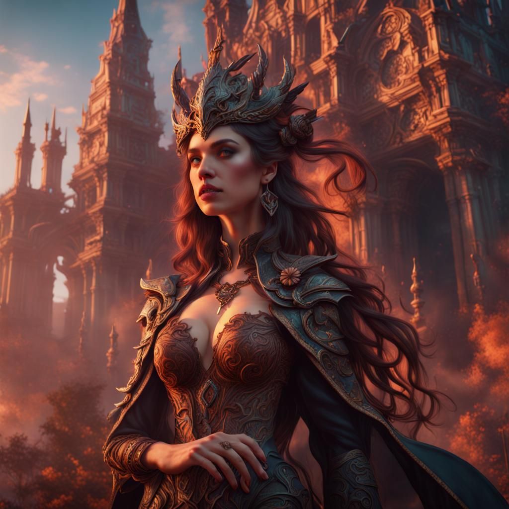 Fantastical Women in Detailed Matte Painting