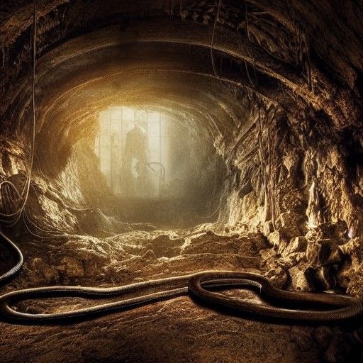 Epic Snake in Abandoned Mining Cave