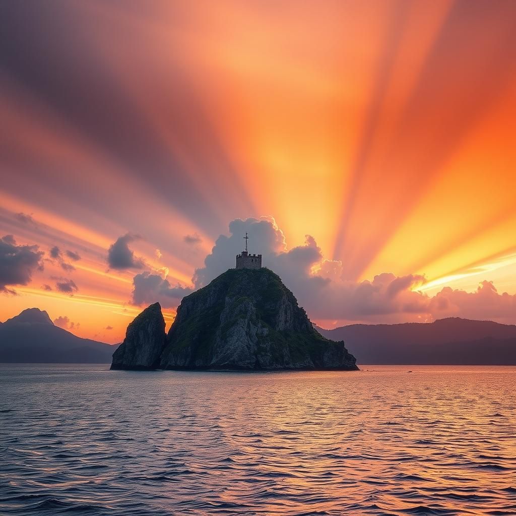 Superbly Surreal Sunset in Dreamlike Style