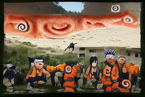 Anime Character with Determination in a Dynamic World