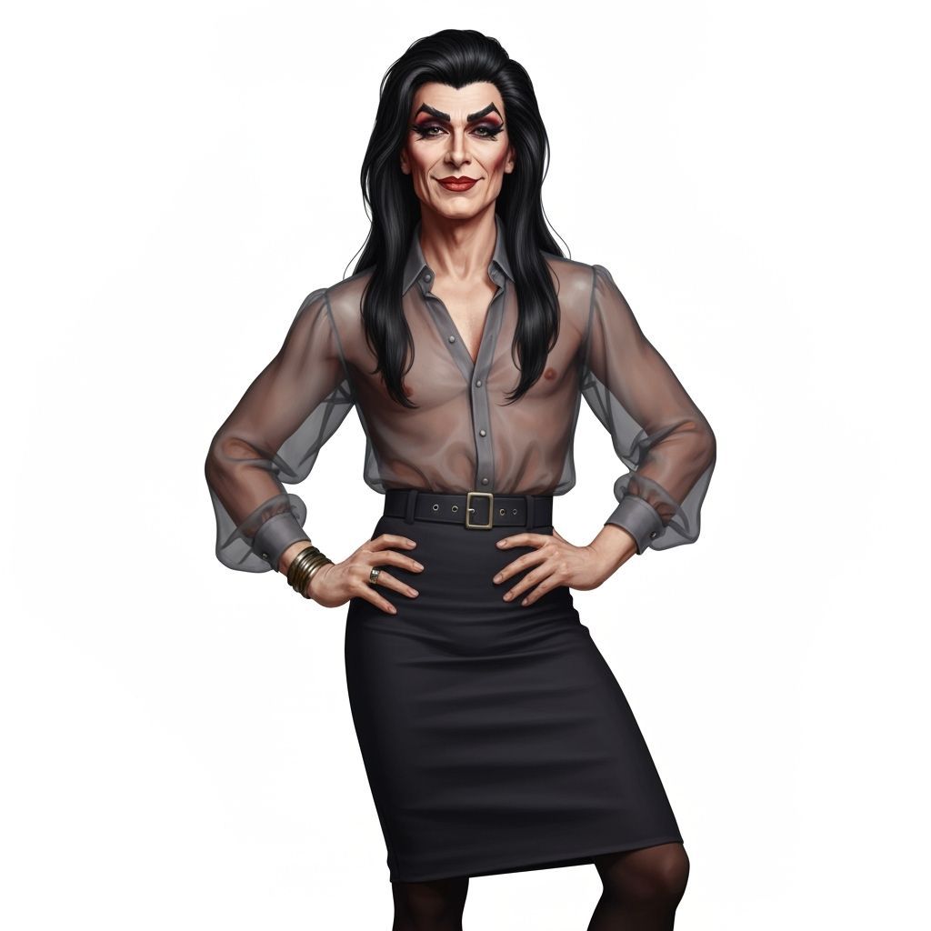 Confident Man in Office Wear, Futuristic Elegance