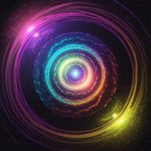 Radiant Rainbow Orb with Shimmering Fairy Dust