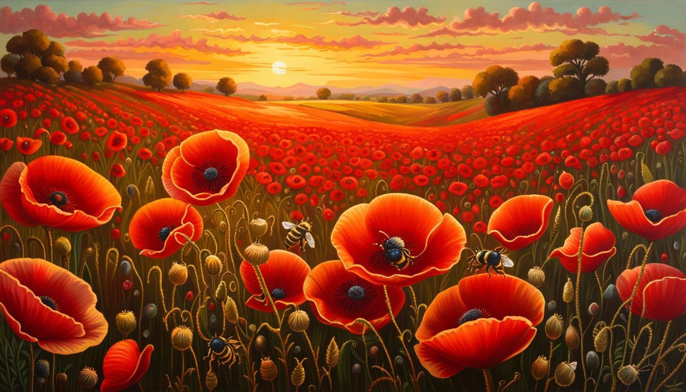 In Flanders' fields the poppies blow.