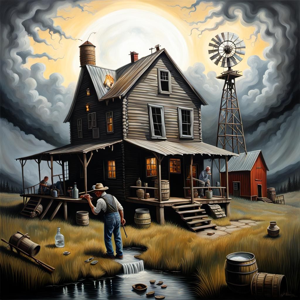 Homestead on the farm