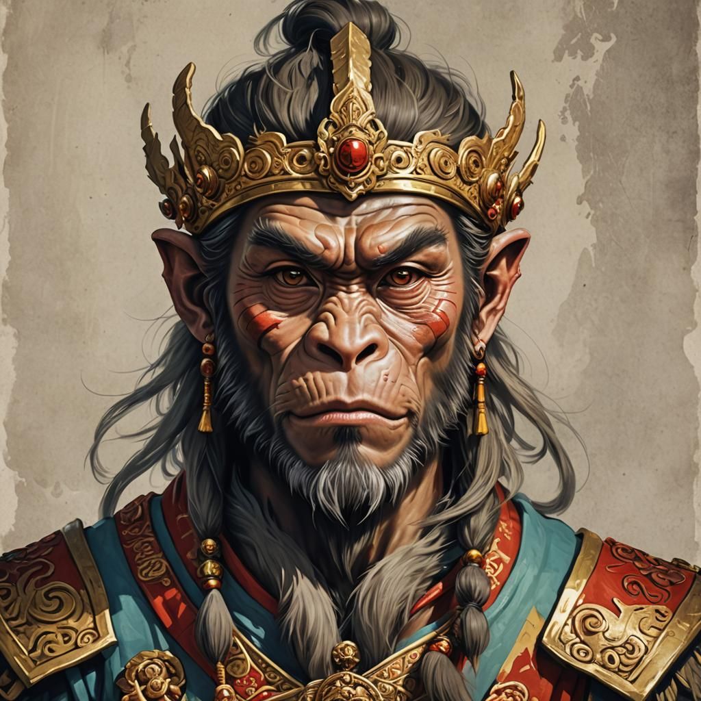 Realistic Portrait of the Monkey King