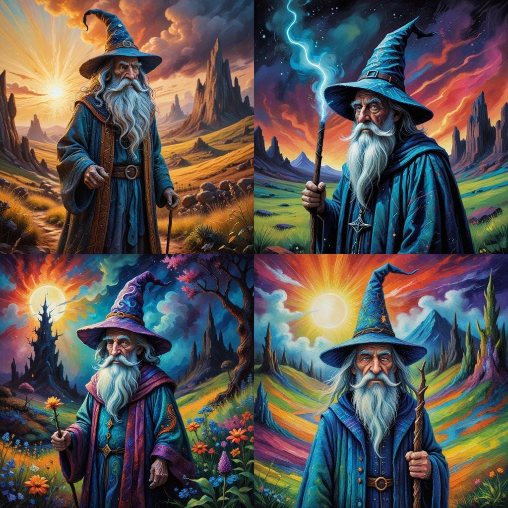 A grumpy, quirky wizard