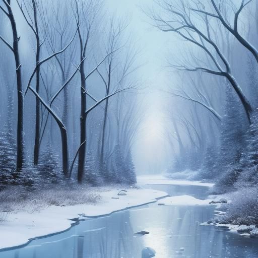 Magic of Winter: An AI Interpretation
