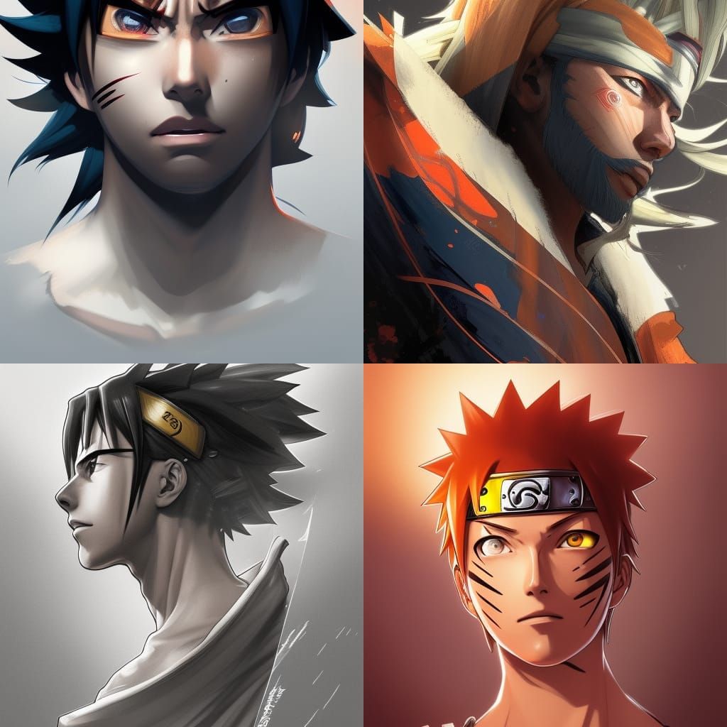 Naruto Portrait in Artgerm Style, 8K Resolution