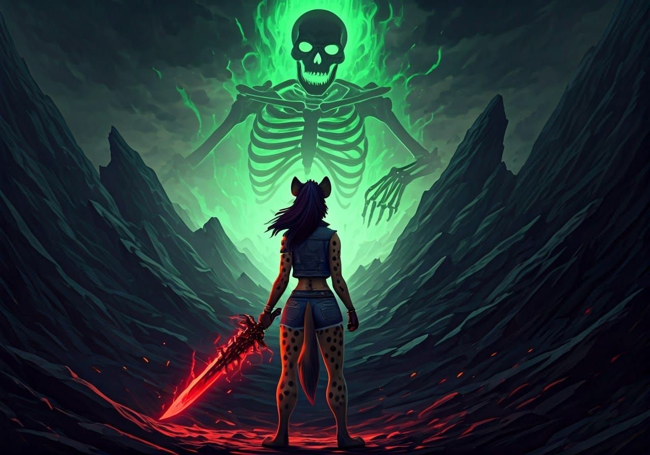 Radiant Skeleton God Emerges Amidst Geological Chaos in Cybe...