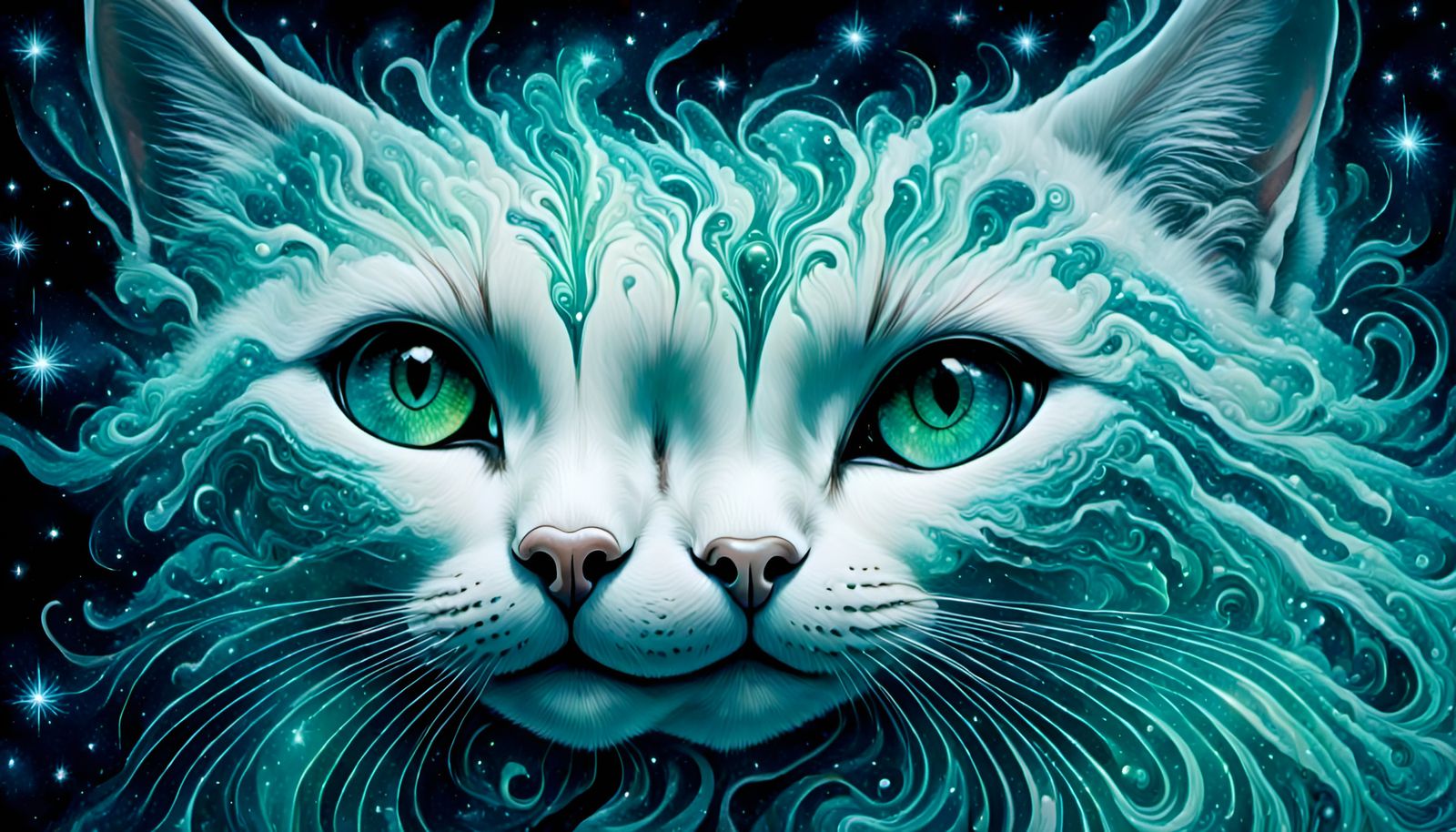 She winks with her 3rd eye.